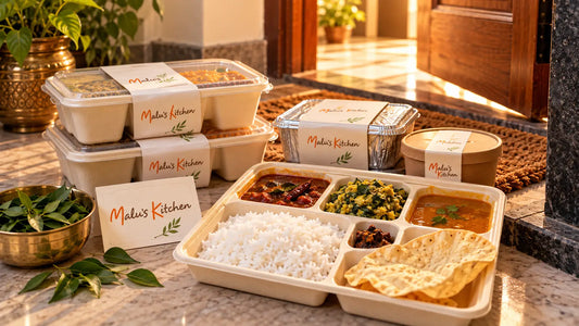 Home-cooked South Indian meal delivery to Sarjapur Road apartment - Malu's Kitchen Bangalore