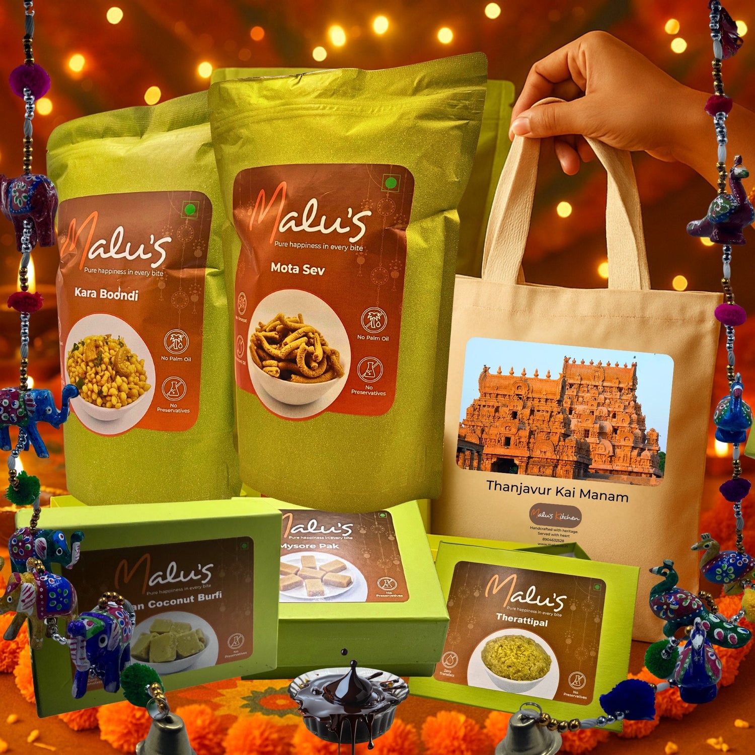 Authentic South Indian Diwali Celebration combos